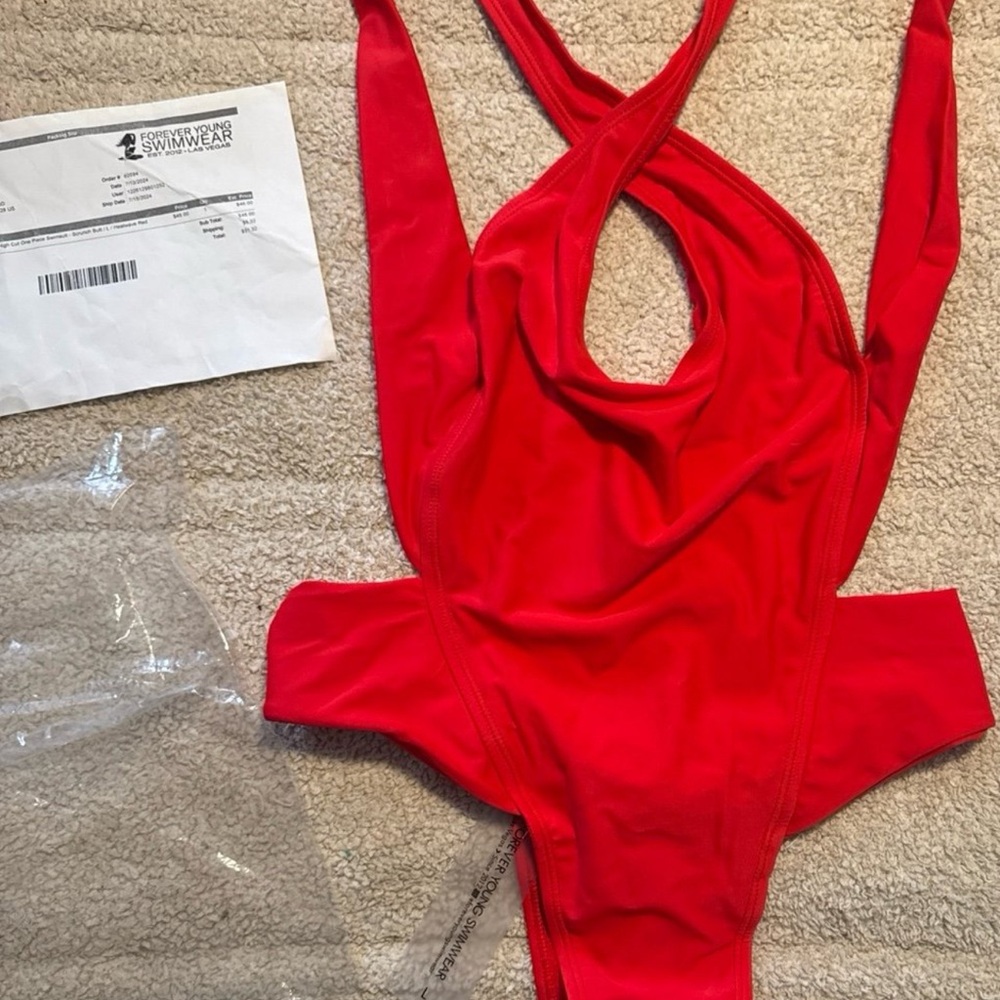 Forever Young Red Swimsuit View 2